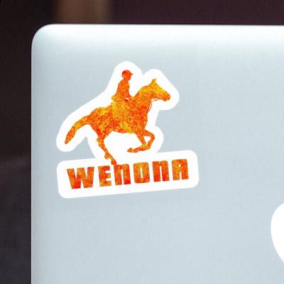 Sticker Horse Rider Wenona Laptop Image