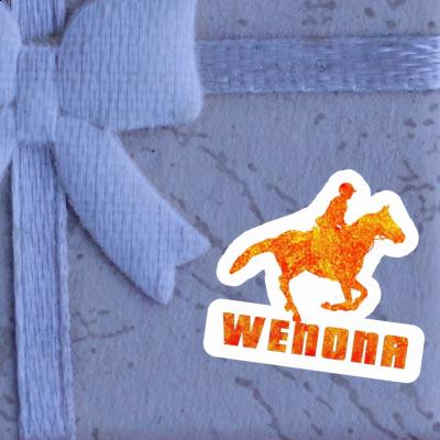 Sticker Horse Rider Wenona Notebook Image