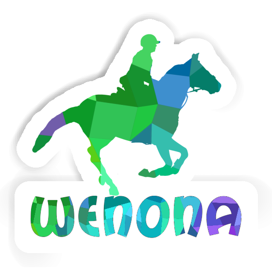 Wenona Sticker Reiterin Laptop Image