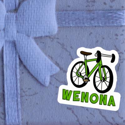 Wenona Sticker Racing Bicycle Image