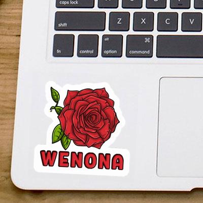 Sticker Rosenblüte Wenona Laptop Image