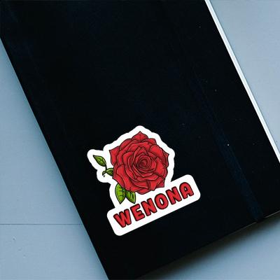 Sticker Wenona Rose blossom Notebook Image