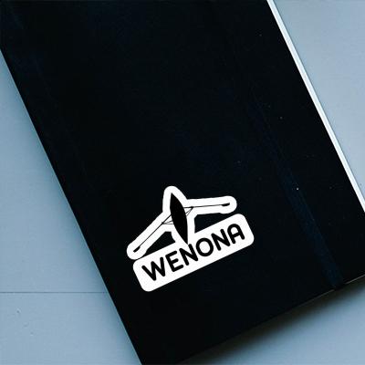 Bateau à rames Autocollant Wenona Notebook Image