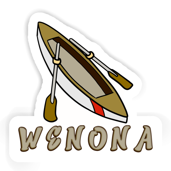 Wenona Sticker Ruderboot Notebook Image