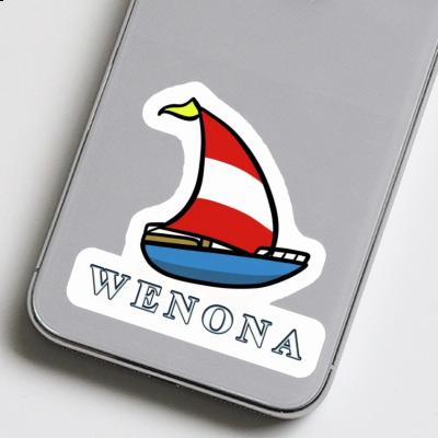 Wenona Sticker Segelboot Notebook Image