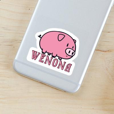 Sticker Wenona Schwein Gift package Image