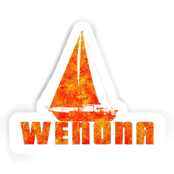 Sticker Wenona Sailboat Image