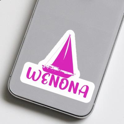 Wenona Aufkleber Segelboot Notebook Image