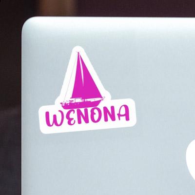 Wenona Aufkleber Segelboot Laptop Image