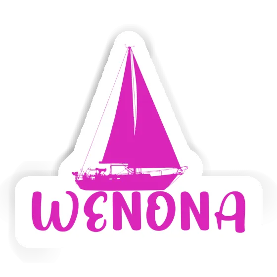 Wenona Aufkleber Segelboot Notebook Image