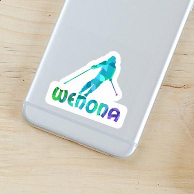 Wenona Sticker Skier Gift package Image