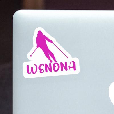Wenona Sticker Skifahrerin Image