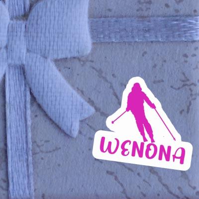 Wenona Sticker Skier Laptop Image