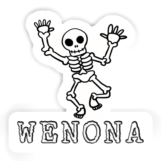 Wenona Sticker Skeleton Image
