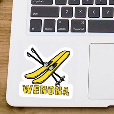 Ski Sticker Wenona Laptop Image