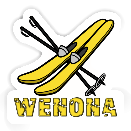Ski Sticker Wenona Notebook Image