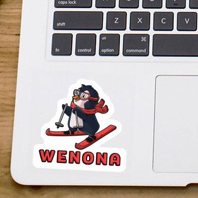 Sticker Wenona Skier Laptop Image