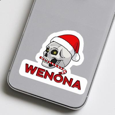 Sticker Wenona Christmas Skull Image