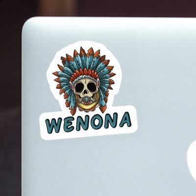 Wenona Autocollant Bébé tête de mort Laptop Image