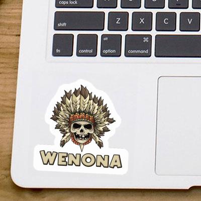 Wenona Sticker Kids Skull Laptop Image