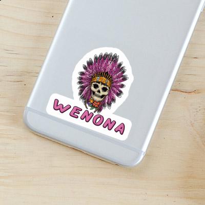 Sticker Wenona Womens Skull Image