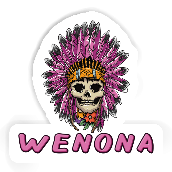 Sticker Wenona Womens Skull Gift package Image