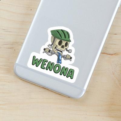 Wenona Sticker Biker Laptop Image