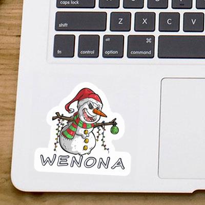 Wenona Sticker Bad Snowman Notebook Image
