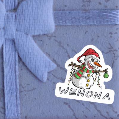 Wenona Sticker Bad Snowman Laptop Image
