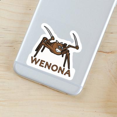 Fighting Spider Sticker Wenona Notebook Image