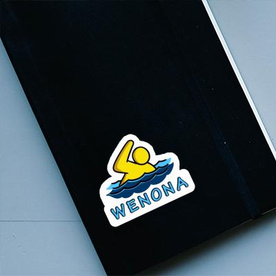 Sticker Swimmer Wenona Laptop Image