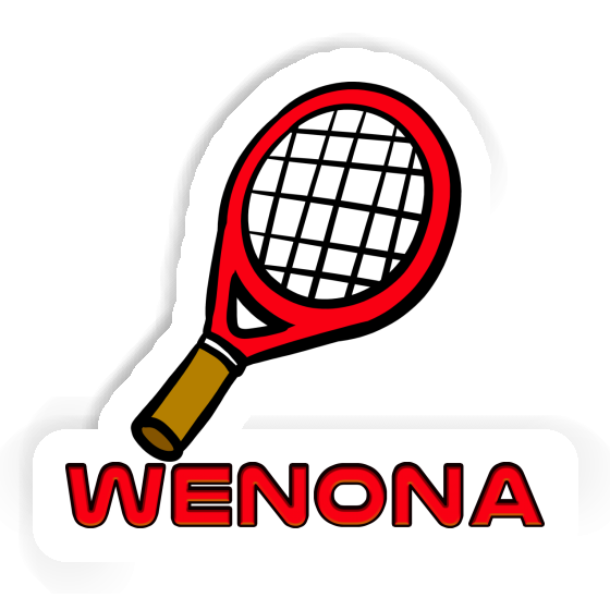 Tennis Racket Sticker Wenona Notebook Image