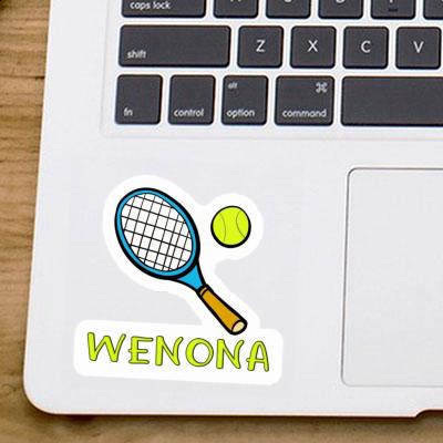 Wenona Sticker Tennisschläger Notebook Image