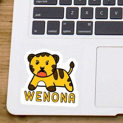 Autocollant Bébé tigre Wenona Laptop Image