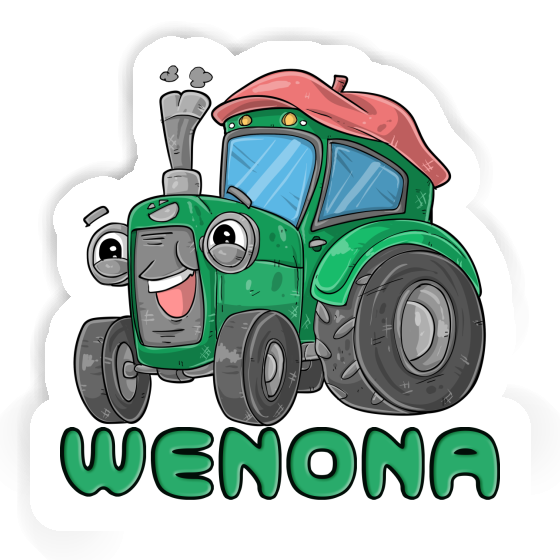Wenona Sticker Tractor Laptop Image