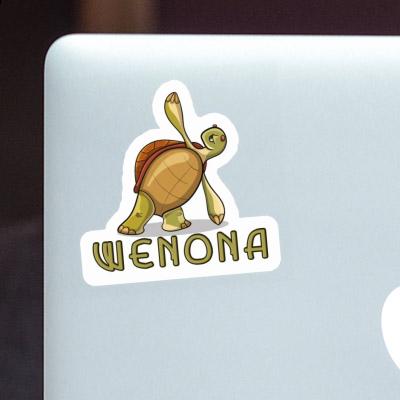 Wenona Sticker Yoga Turtle Notebook Image