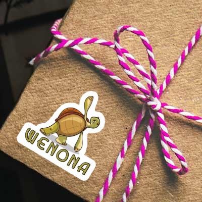 Wenona Sticker Yoga Turtle Notebook Image