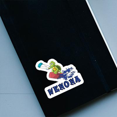 Wenona Sticker Kitesurfer Laptop Image