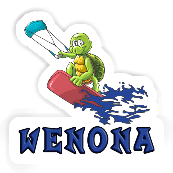 Wenona Sticker Kitesurfer Notebook Image