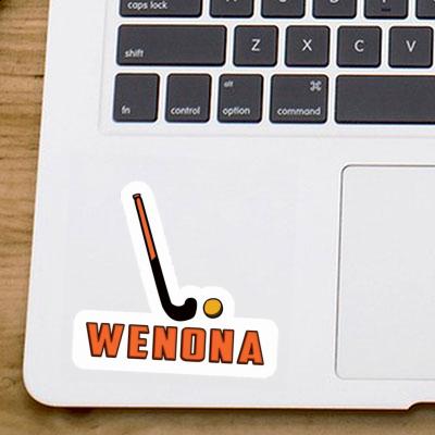 Sticker Unihockeyschläger Wenona Notebook Image