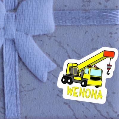 Sticker Wenona Truck crane Notebook Image