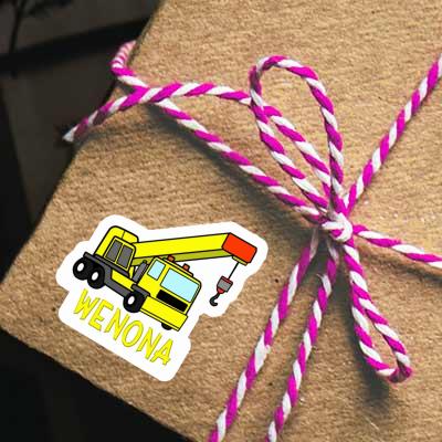 Sticker Wenona Truck crane Gift package Image