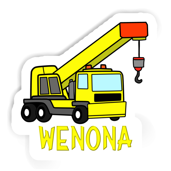 Sticker Wenona Truck crane Gift package Image