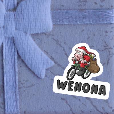 Cyclist Sticker Wenona Laptop Image