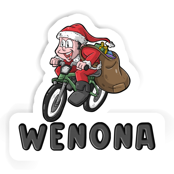 Cyclist Sticker Wenona Laptop Image