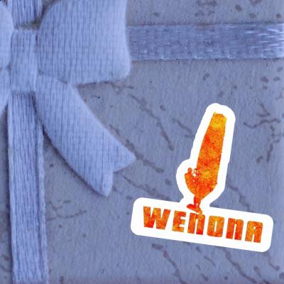 Wenona Sticker Windsurfer Notebook Image