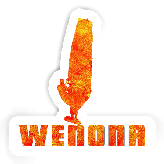 Wenona Sticker Windsurfer Laptop Image