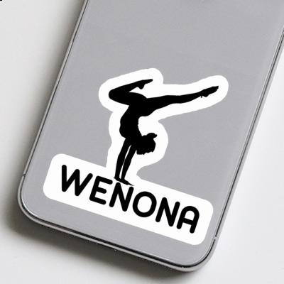 Sticker Yoga Woman Wenona Laptop Image