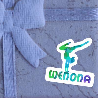 Yoga Woman Sticker Wenona Laptop Image