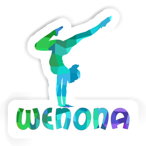 Yoga Woman Sticker Wenona Notebook Image